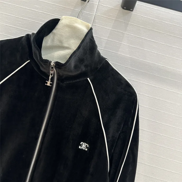 Celine Preppy Velvet Tracksuit